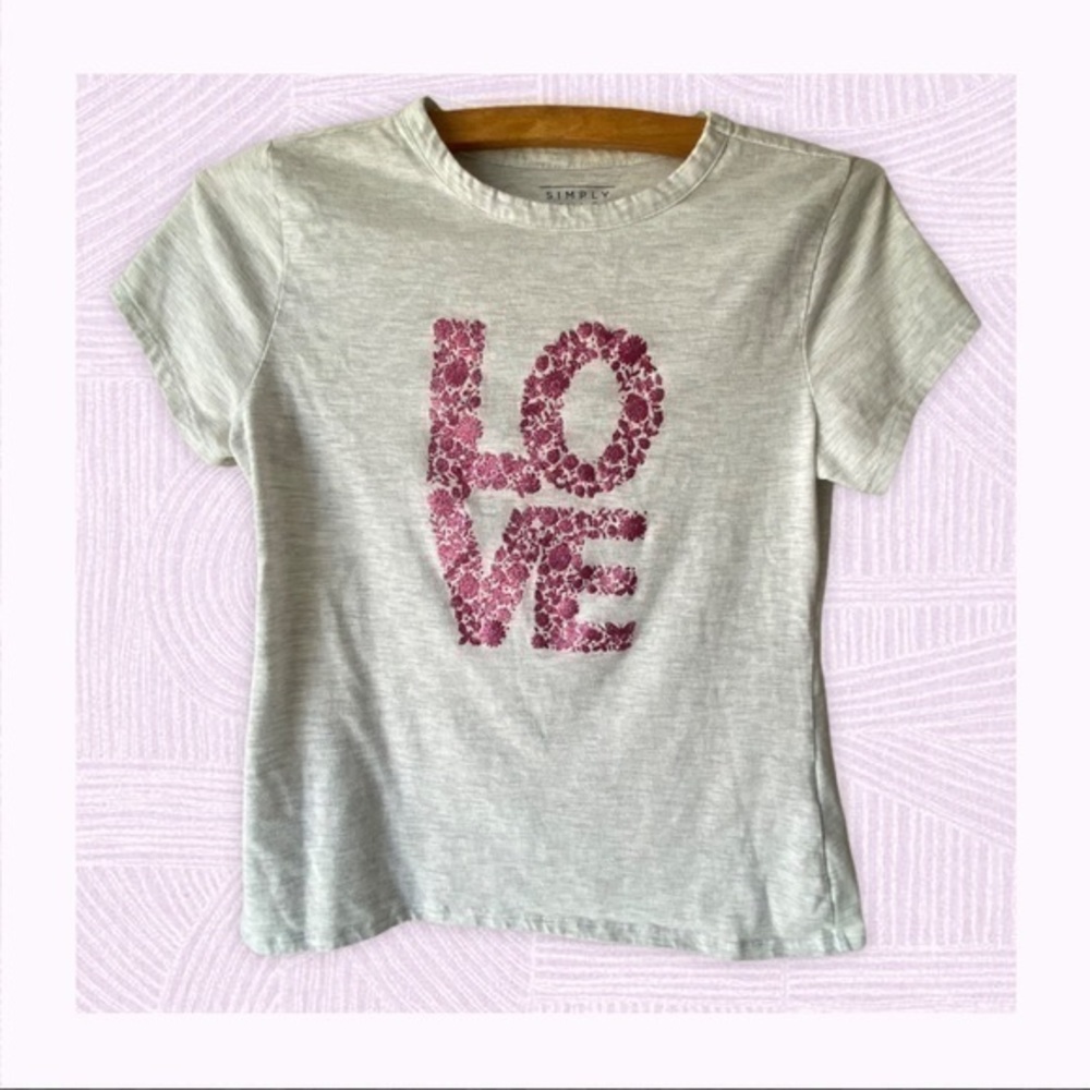 SIMPLY STYLED Comfy  Girl’s LOVE Tee XL